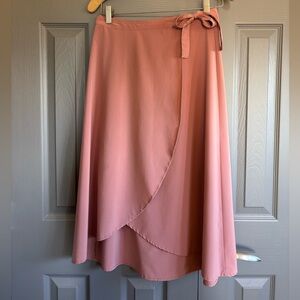 Athleta wrap skirt blush pink